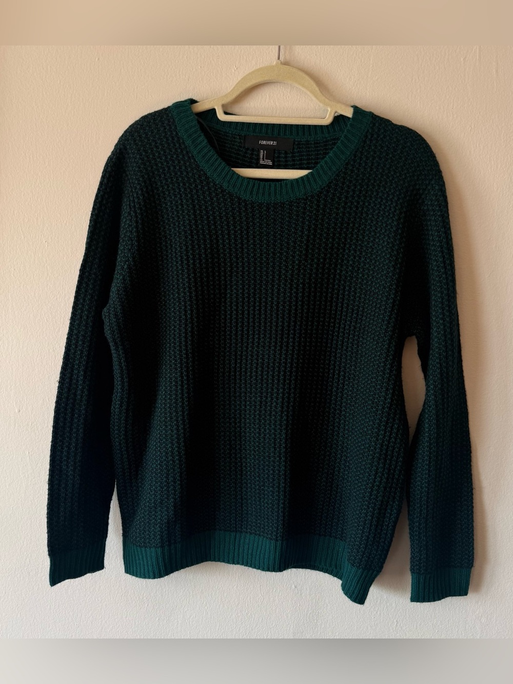 Dark Emerald Green Knit Sweater